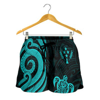 Kosrae Women's Short - Turquoise Tentacle Turtle - Polynesian Pride