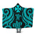 Wallis and Futuna Hooded Blanket - Turquoise Tentacle Turtle Hooded Blanket Turquoise - Polynesian Pride