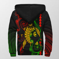 Hawaii - Turtle Sea Sherpa Hoodie AH - Polynesian Pride