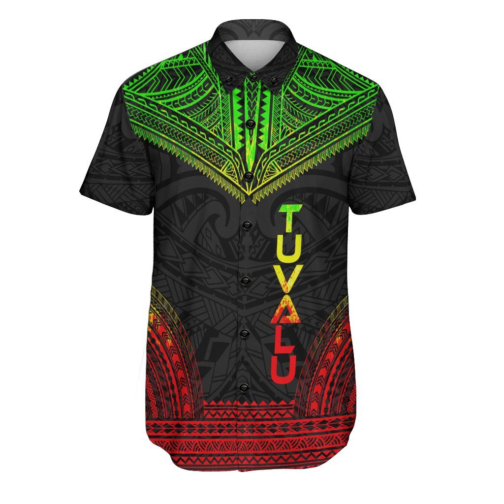 Tuvalu Polynesian Chief Shirt - Reggae Version Men Reggae - Polynesian Pride