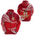 Custom Kolisi Tonga Zip Hoodie Mate Maa Tonga Unique Version Red Unisex Red - Polynesian Pride