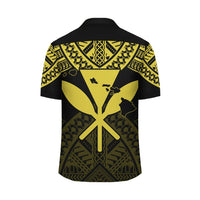 Hawaii Polynesian Limited Hawaiian Shirt - Tab Style Yellow - AH - Polynesian Pride