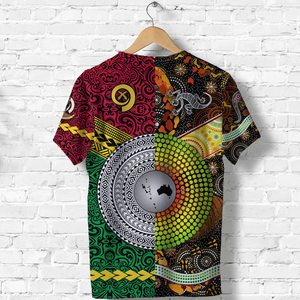 Vanuatu Australia T Shirt Together LT8 - Polynesian Pride