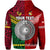 Custom Vanuatu Tonga Hoodie Polynesian Together Bright Red, Custom Text and Number LT8 - Polynesian Pride