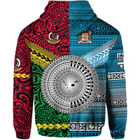 Custom Vanuatu Fiji Hoodie Together Bright Color LT8 - Polynesian Pride