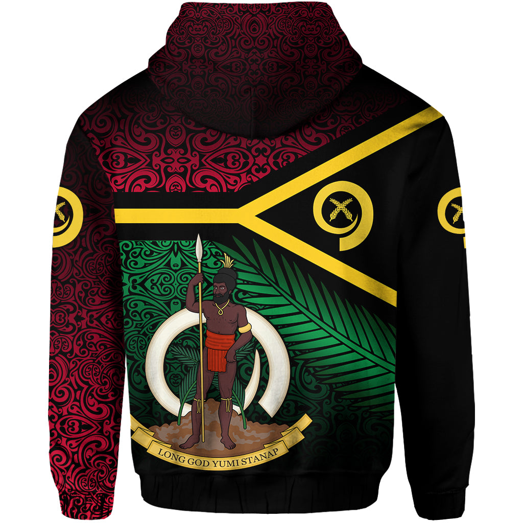 Custom Vanuatu Special Independence Anniversary Zip Hoodie Original Flag Style LT8 - Polynesian Pride