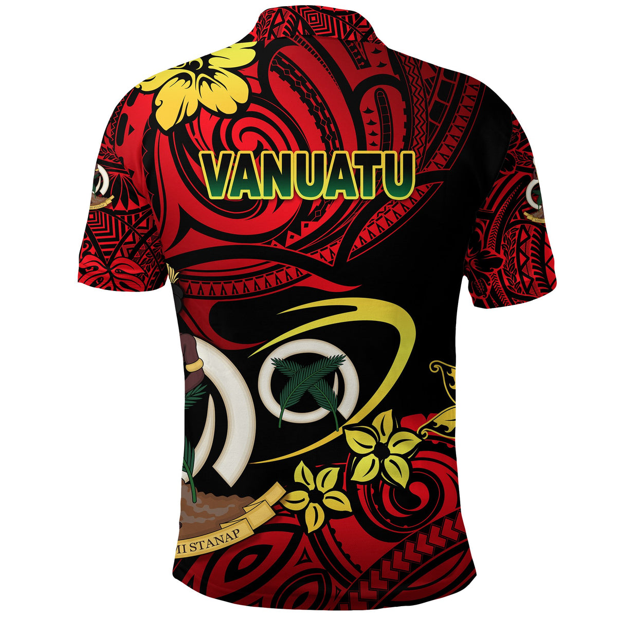 Custom Vanuatu Rugby Polo Shirt Fashion Style - Polynesian Pride