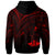 Vanuatu Hoodie Red Color Cross Style - Polynesian Pride