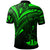 Vanuatu Polo Shirt Green Color Cross Style - Polynesian Pride