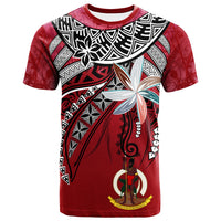 Vanuatu T Shirt Fanciful Forest Red Color Unisex Red - Polynesian Pride