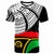 Vanuatu T Shirt Claws Pattern With Flag Unisex Black - Polynesian Pride