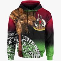 Vanuatu Hoodie Polynesian Palm Tree Flag Unisex Black - Polynesian Pride