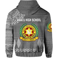 Tonga Vavau High School Hoodie Simple Style Full Grey LT8 - Polynesian Pride