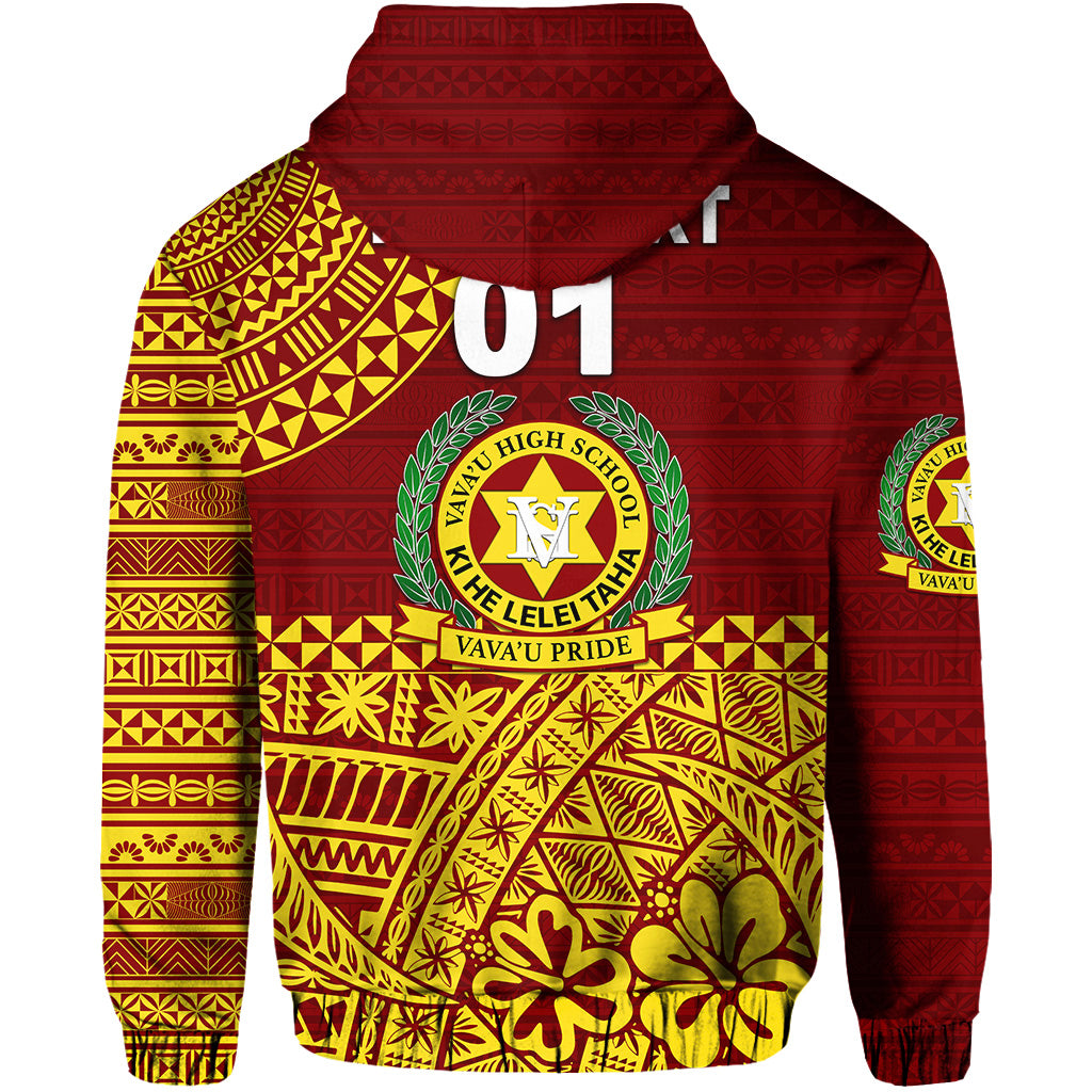 Custom Tonga Vavau High School Hoodie Kupesi Vibes Maroon LT8 - Polynesian Pride