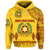 Custom Tonga Vavau High School Hoodie Simple Style Yellow, Custom Text and Number LT8 - Polynesian Pride