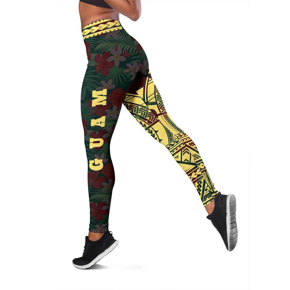 Guam Polynesian 1st Leggings (Gold) A6 - Polynesian Pride