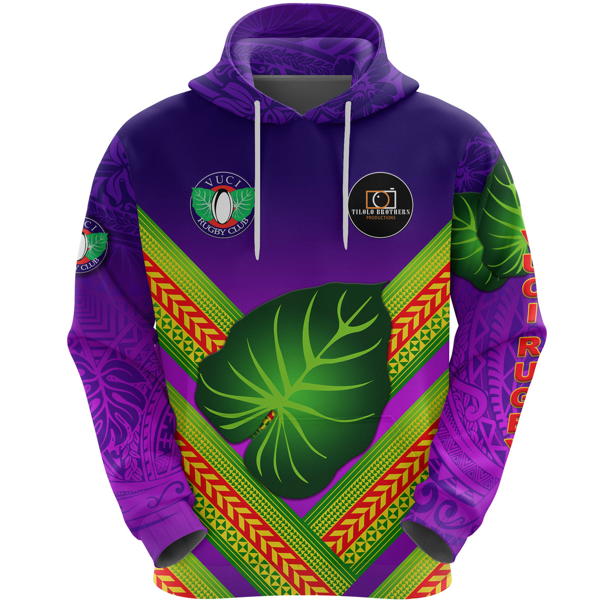 Fiji Vuci Rugby Club Hoodie Creative Style Purple LT8 - Polynesian Pride