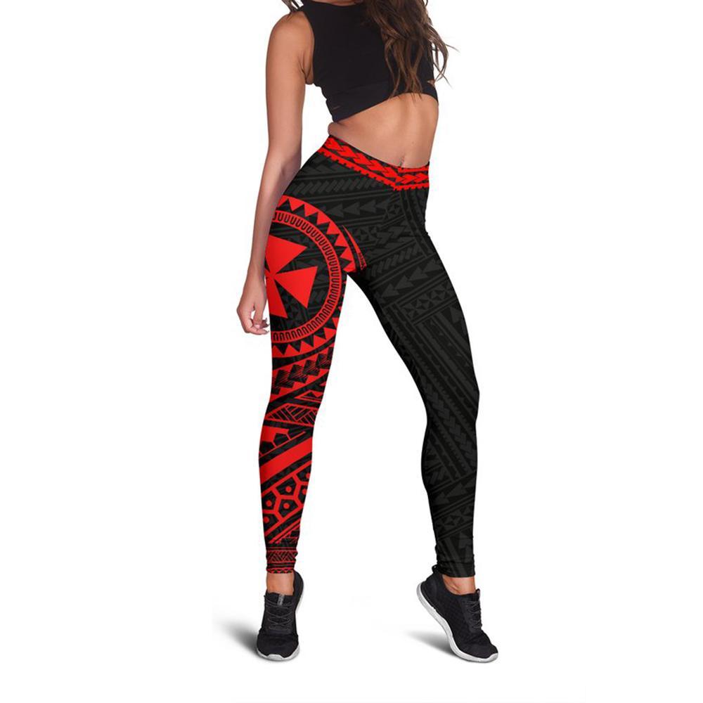 Wallis and Futuna Leggings (Red) A16 - Polynesian Pride