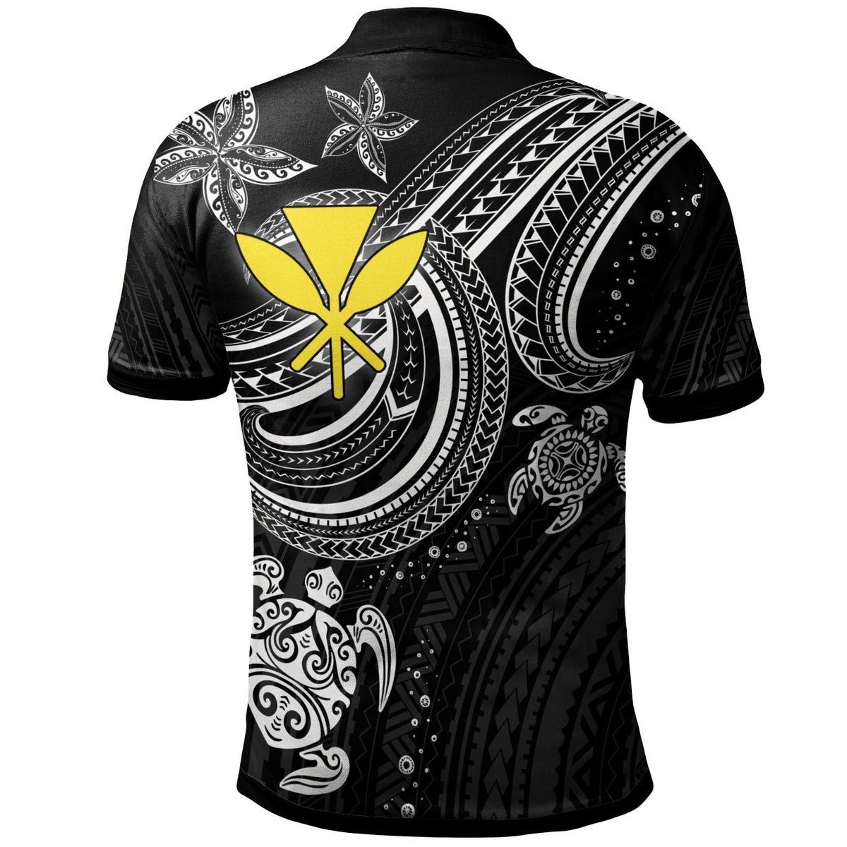 Hawaii Custom Polo Shirt White Turtle - Polynesian Pride