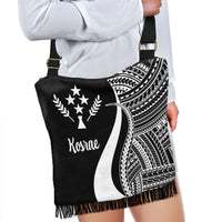 Kosrae Boho Handbag - White Polynesian Tentacle Tribal Pattern - Polynesian Pride