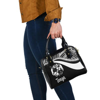 Tonga Shoulder Handbag - White Polynesian Tentacle Tribal Pattern - Polynesian Pride