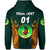 Custom Papua New Guinea Waghi Tumbes Hoodie Rugby Green, Custom Text and Number LT8 - Polynesian Pride