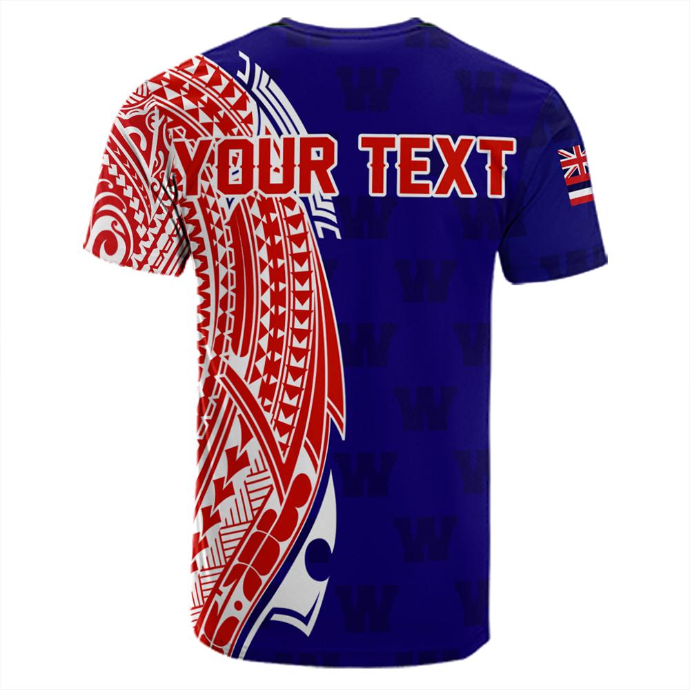 Custom Hawaii Waianae High Tribal Kakau T Shirt - Polynesian Pride