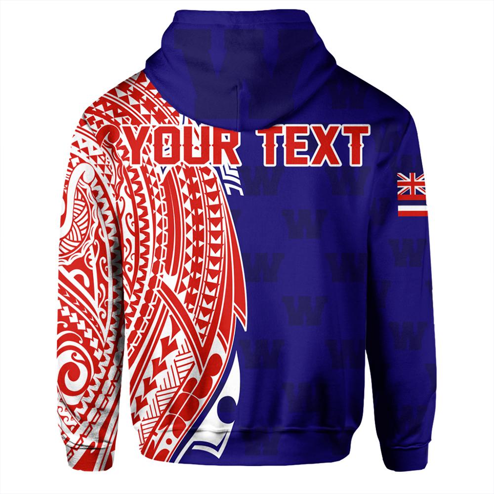 Custom Hawaii Hoodie Waianae High Tribal Kakau Pullover Hoodie - Polynesian Pride