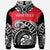 Wallis & Futuna Custom Hoodie Ethnic Style With Round Black White Pattern - Polynesian Pride