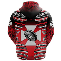 Custom Wallis and Futuna Rugby Zip Hoodie Creative Style - Polynesian Pride