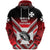 Custom Wallis and Futuna Rugby Hoodie, Custom Text and Number Creative Style Unisex Red - Polynesian Pride