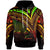 Wallis and Futuna Hoodie Reggae Color Cross Style Unisex Black - Polynesian Pride