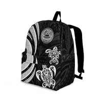 American Samoa Backpack - White Tentacle Turtle - Polynesian Pride