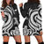 Tokelau Women Hoodie Dress - White Tentacle Turtle White - Polynesian Pride