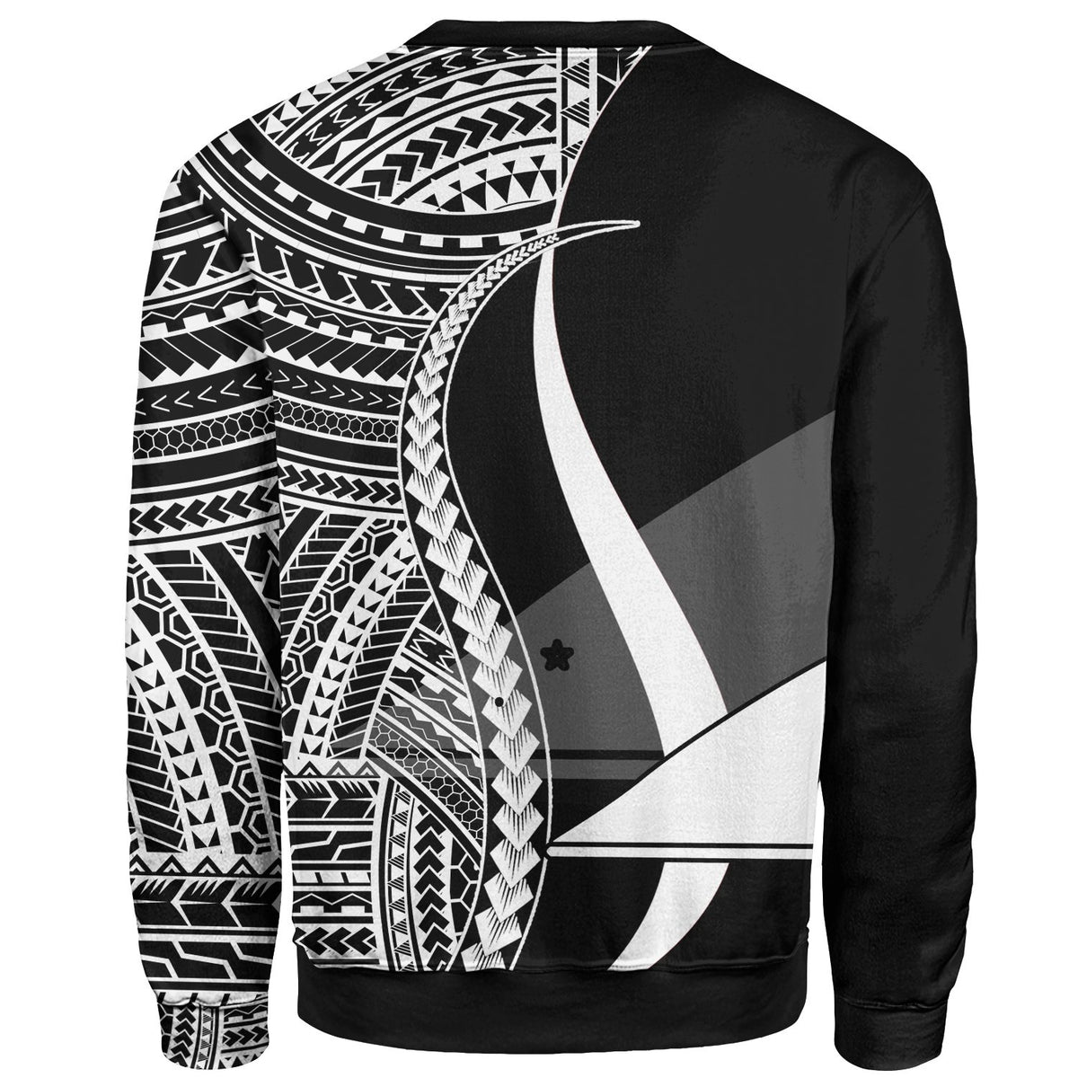 Tokelau Sweatshirt - White Polynesian Tentacle Tribal Pattern - Polynesian Pride