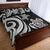 Pohnpei Quilt Bed Set - White Tentacle Turtle - Polynesian Pride