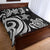 Marshall Islands Quilt Bed Set - White Tentacle Turtle - Polynesian Pride