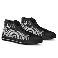 Pohnpei High Top Shoes - White Tentacle Turtle - Polynesian Pride