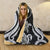 Yap Hooded Blanket - White Tentacle Turtle - Polynesian Pride