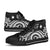 Marshall Islands High Top Shoes - White Tentacle Turtle - Polynesian Pride