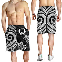Pohnpei Men's Short - White Tentacle Turtle - Polynesian Pride