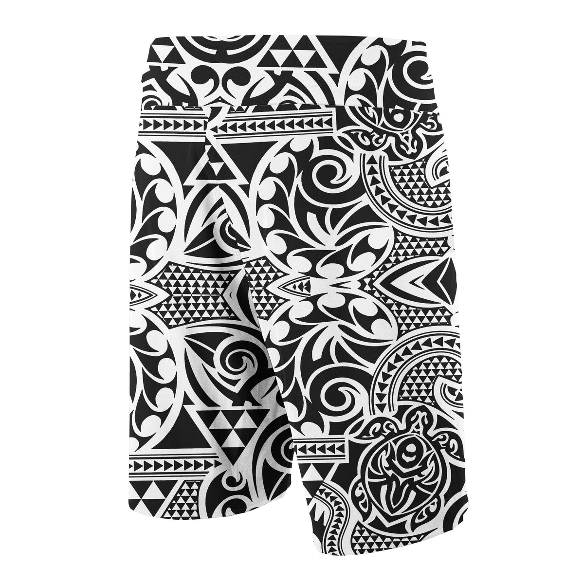 Hawaii Polynesian Tribal Turtle Board Shorts White - Polynesian Pride