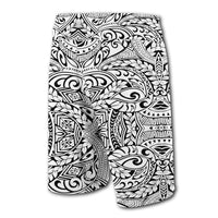 Hawaii Polynesian Culture Board Shorts White - Polynesian Pride