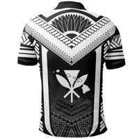 Hawaiian Kanaka Polynesian Polo Shirt Active White - Polynesian Pride