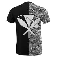 Hawaii Kanaka Polynesian T Shirt The Half White - Polynesian Pride