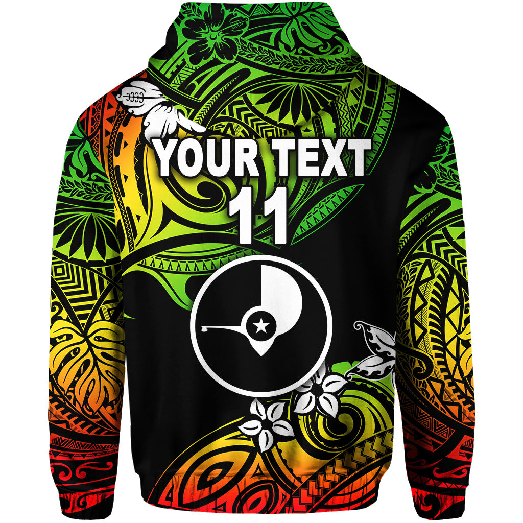 Custom FSM Yap Hoodie Unique Vibes Reggae LT8 - Polynesian Pride