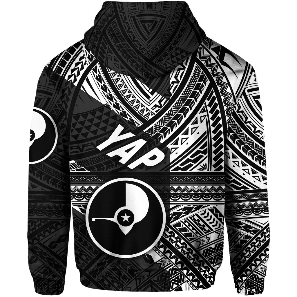 FSM Yap Zip Hoodie Original Style Black LT8 - Polynesian Pride
