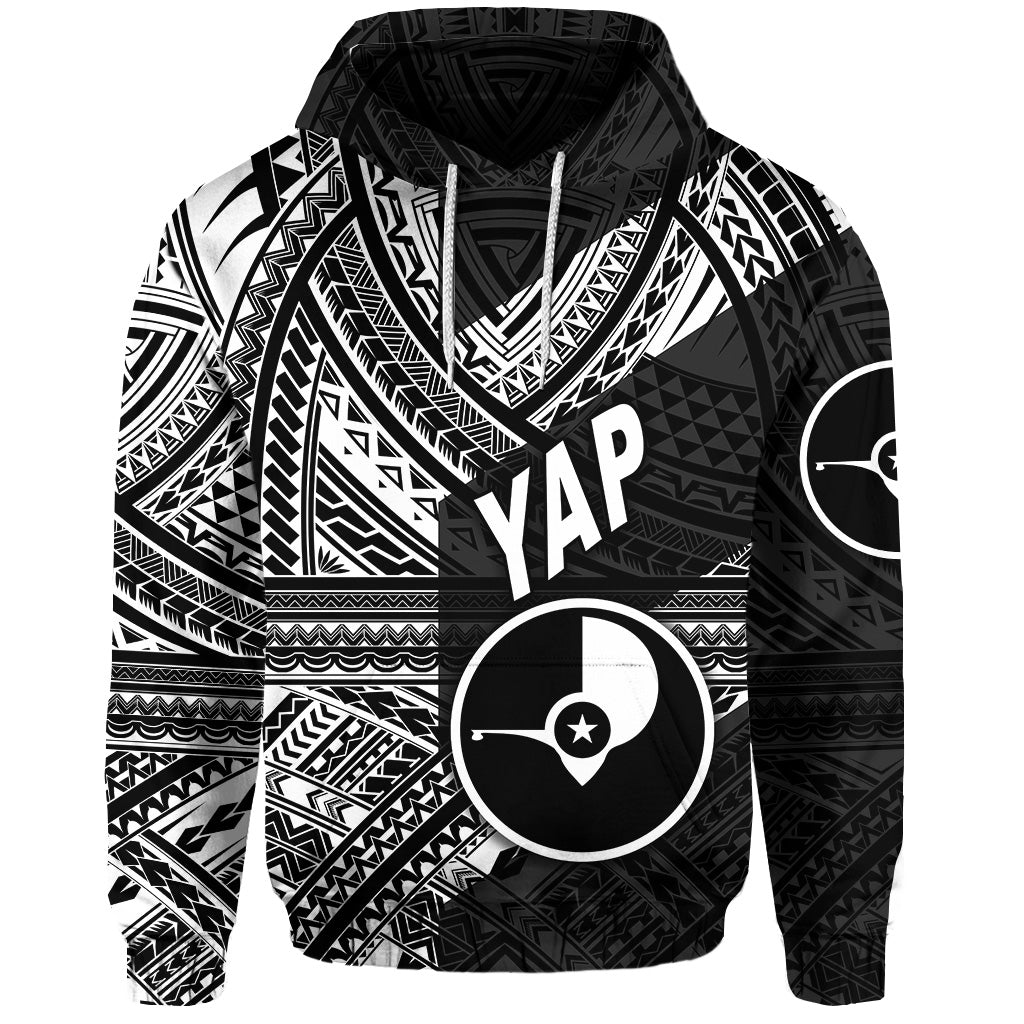 FSM Yap Hoodie Original Style Black LT8 - Polynesian Pride