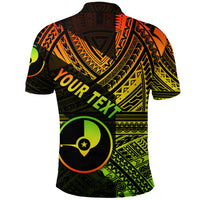 Custom FSM Yap Polo Shirt Original Style Reggae LT8 - Polynesian Pride