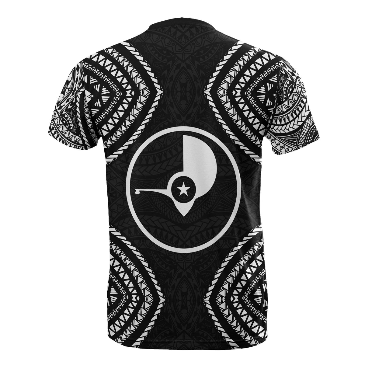 Yap Micronesia T Shirt Black Warrior Style - Polynesian Pride